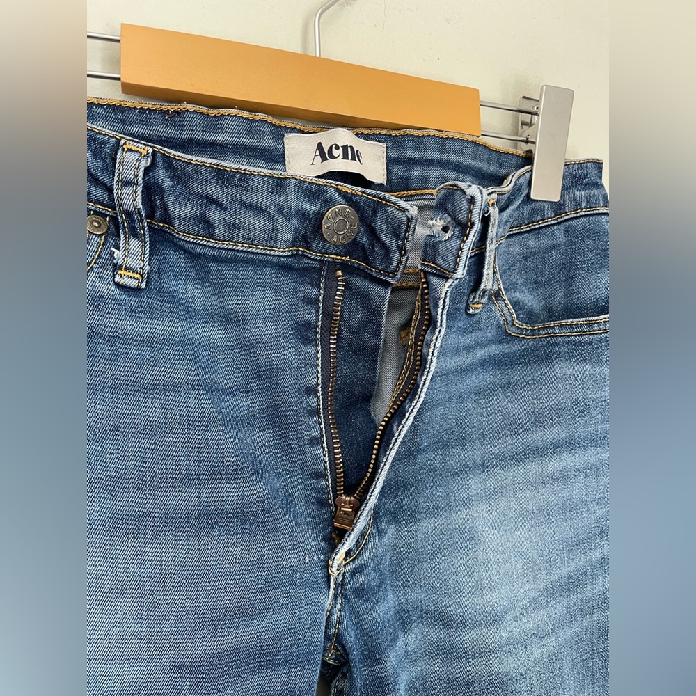 Acne Studios Flex Fresh Long Jeans Women’s Size 29/34 Tall Skinny Slim - Picture 7 of 10